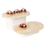 Blonde Oval Risers    